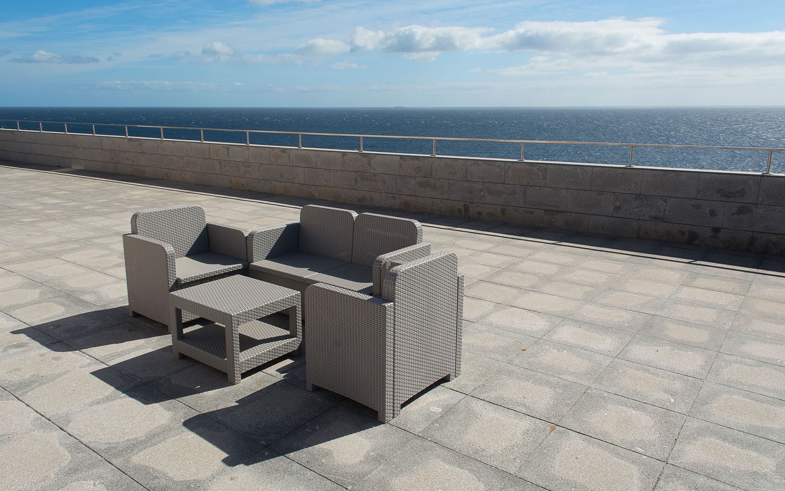 Clean paver patio